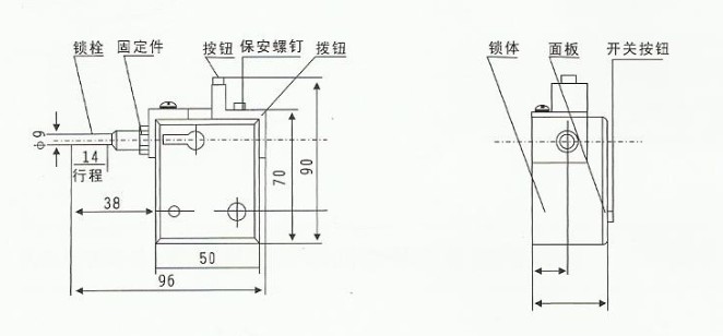 DSN-1Y户内电磁门锁