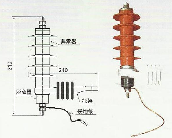 避雷器用热熔式、热爆式脱离器