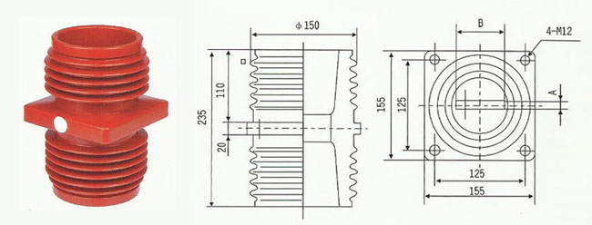 TG-10Q/125X125,152X152环氧树脂穿墙套管