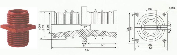 TG-40.5Q/260X260环氧树脂穿墙套管