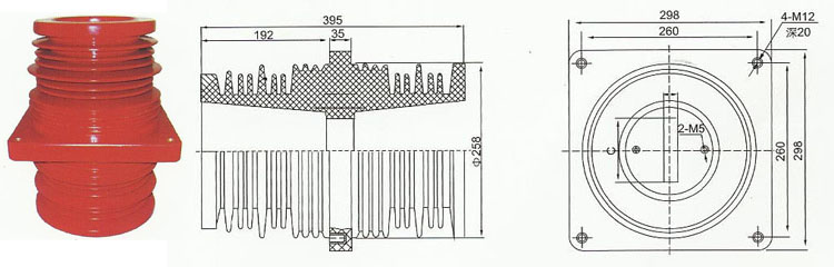 TG-40.5Q/260X260环氧树脂穿墙套管