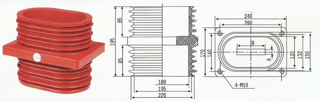 TG-10Q/110X180,140X200环氧树脂穿墙套管