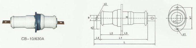 CLB-10KV/200-1500A户内铝导体穿墙套管